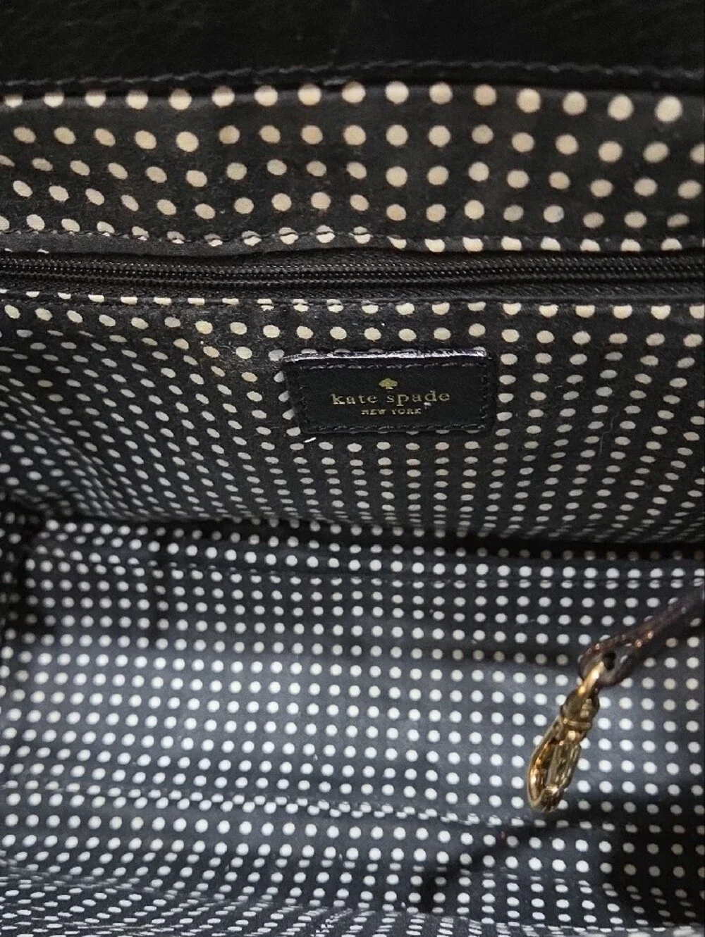 kate spade Black Pebbled Leather Top-Handle Satchel